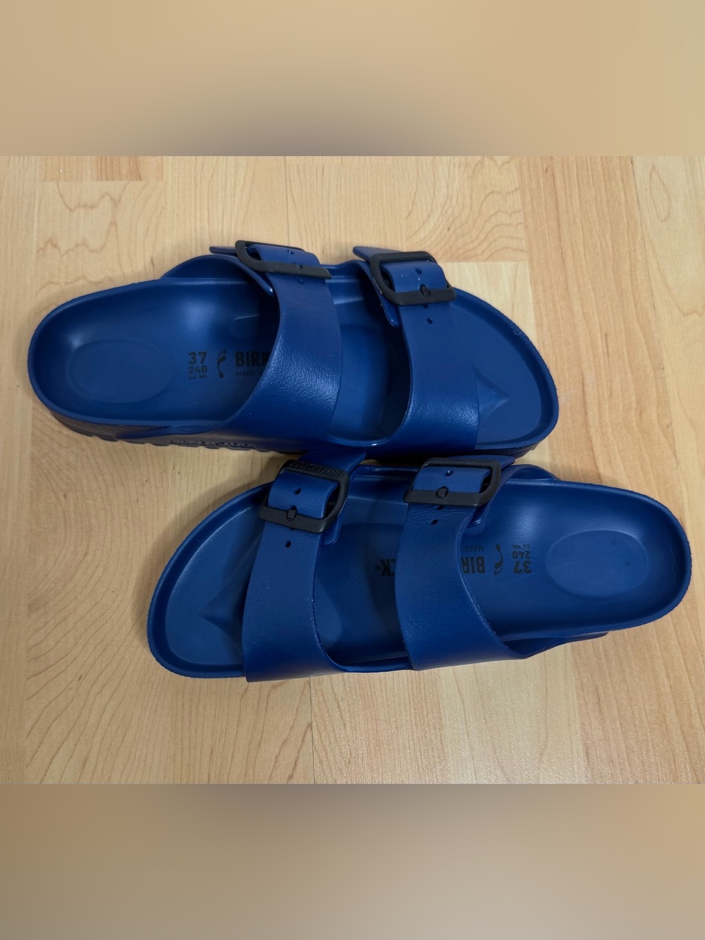 Birkenstock Arizona EVA Blue Sandals Women’s Size 37 New